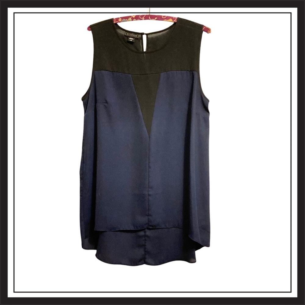 5/$18 METAPHOR Sleeveless Blouse Size L